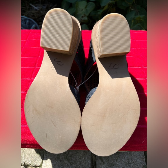 Coldwater Creek Hayden Leather Sandals by Walk With Me Blue Womens Size 6.5 NWOB - Picture 5 of 7